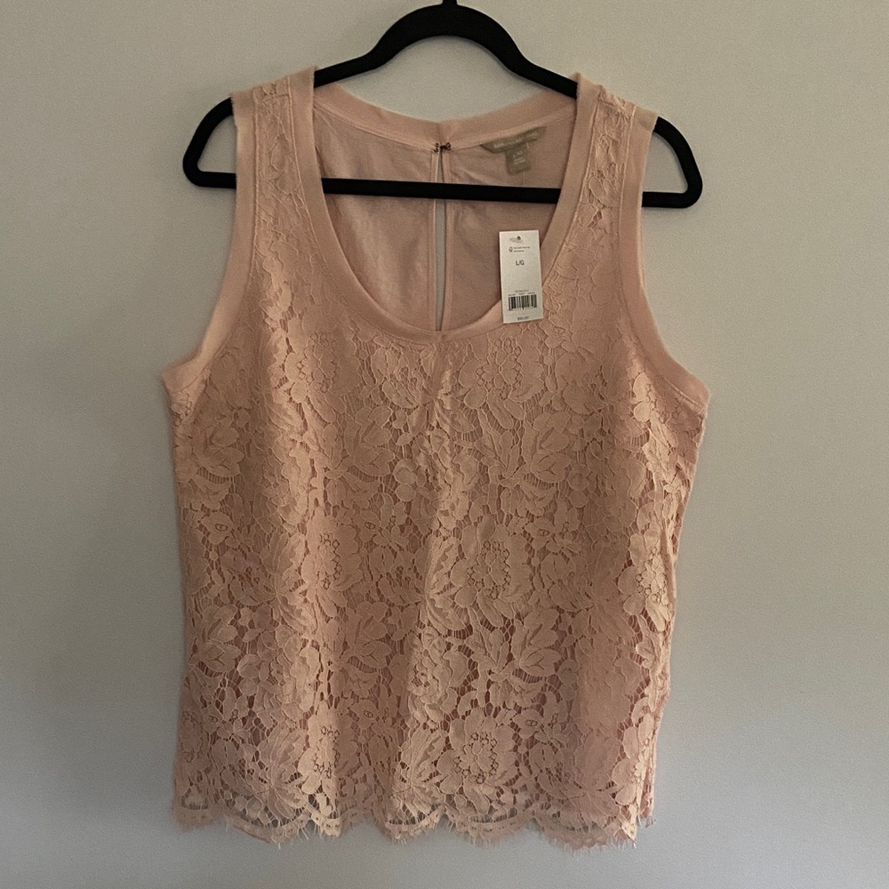 Banana Republic Rose Pink Lace Camisole Tank